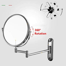 AJH Specchio da toeletta per la casa Specchio da toeletta Specchio per Il Trucco Specchio da Barba a Parete Specchio cosmetico Estensibile Specchi da Bagno con ingrandime