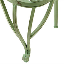 Panca da giardino antica da 40 pollici Panchina in metallo a 2 posti, Sedia doppia da balcone con braccioli e schienale, sedia struttura in ferro battuto Portico anteriore prato mobili decorativi