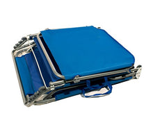 Mediawave Store Lettino Prendisole JoySummer 441023 Regolabile in 3 Posizioni con tettuccio (Blu)