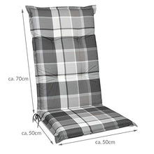 Beautissu Cuscino per Sdraio, poltrone e sedie da Giardino Sunny GK Grigio 120x50x6cm - Extra Comfort - Colori Resistenti ai Raggi UV