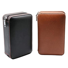 DPLQX sigari armadi, Durevole Buona Tenuta Portatile Legno Cedro con igrometro e umidificatore humidor per sigari ammezzati humidor per sigari adorini,Brown_203x127x77mm/8x5x3in
