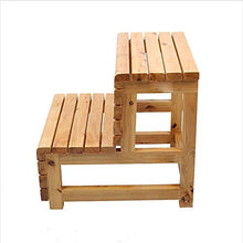 Sgabelli da bar Sedia da pranzo Poltrone Sgabello con scala in legno massello Sgabello multifunzionale Poggiapiedi / Scarpe per il cambio Sedie pieghevoli Sgabello da bagno con 2/3 gradini (Color