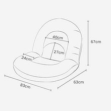 LYQ Divano Pigro Divano Tatami Sedia Balcone Finestra Sedia Pieghevole Divano (Colore : Blu)