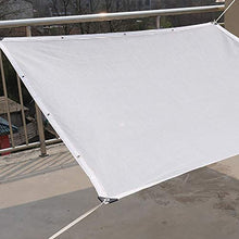 Rete parasole YXX 80% UV Crema Solare tonalità della Maglia - rettangolo Ombra Panno for Backyard/Giardino/Deck/Strutture e attività all'aperto - Bianco, 120 g/mq (Size : 4m×6m)