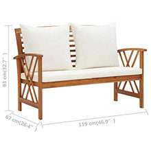 Tidyard Set Divani da Giardino con Cuscini in Legno massello di Acacia,Salotto da Giardino,Set Mobili da Giardino in Legno, Set Salotto da Esterno con Tavolino,Ampia Scelta di Colori e Dimensioni