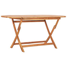 vidaXL - Tavolo da giardino pieghevole, 160 x 80 x 75 cm, in legno massello di teak