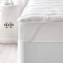 Classic Blanc - Topper / sovramaterasso in fibra termoregolatrice, media - alta durezza, 120 x 200 altezza 3 cm, Letto da 120. Tutte le misure