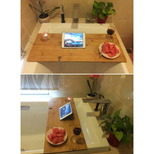 Cremagliera del Vassoio della Vasca da Bagno, Scaffale Partizione della Vasca Bagno può Essere Inserito Scanalatura Carta Vetro Vino del Supporto Computer di iPad, Adatto A Bagno Domestico Dell'hotel