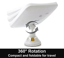 Fancii 10x Specchio ingranditore per Trucco con Luce LED e Ventosa Potente - Specchio cosmetico da Viaggio Illuminato - Specchio da Bagno Portatile, Mira (10X)