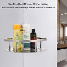 CHHD Mensola Doccia angolare, Vassoio Doccia in Acciaio Inox Piatto Doccia scavo a Parete Bagno Doccia cestello angolare Doccia Gel mensola portaoggetti Organizer per Cucina Bagno docci