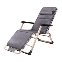 Letto Pieghevole for Esterno da Ufficio for Adulti Pieghevole Letto Singolo Moda Balcone Siesta Sedia (Color : Gray)