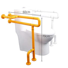 Senza Barriere Maniglioni per WC, Equilibrio Skid Temperatura Ambiente Corrimano del Bagno Maniglia Supporto Sicurezza in Acciaio Inossidabile per Anziani Bambini Disabili Gestante,Bianca