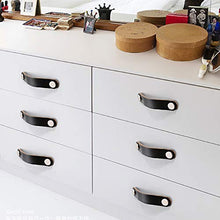 Lefeindgdi - Maniglia in pelle, maniglia per porta e armadietti, portatile, facile da tirare con manico in pelle per cassetti, credenze, TV, accessori