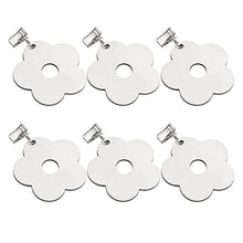 Stile moderno 6pcs Tovaglia Pesi Pendenti Morsetti Cucina Giardino da cucina con clip Picnic per impieghi pesanti Picnic all'aperto Acciaio inox Festa di nozze Casa per coperture per tavoli da giardin