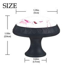 Fenicottero rosa 4 PCS Pomelli per Porta, Pomolo per Mobile, Pomelli per Mobili con Viti, Maniglia per Armadietto, Pomelli per Porta, Pomelli per Cassetti per Porta, Armadio, Cassetto e Credenza