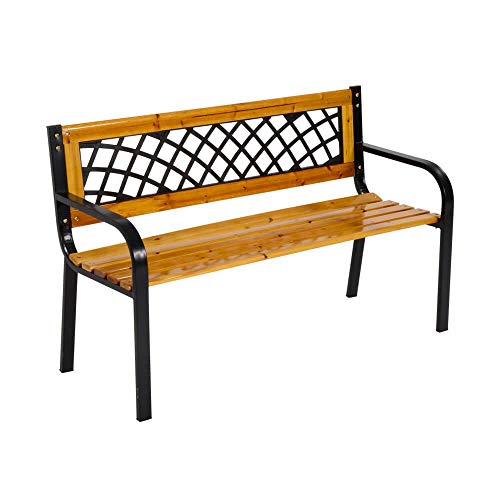 Gartentraum Elegante panchina da Giardino a 2 posti con Legno - Bench Heladra