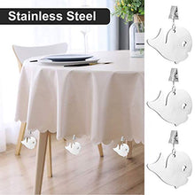 TOYANDONA 4Pcs in Acciaio Inox A Forma di Balena di Clip Tovaglia Pesi Ganci della Copertura di Tabella del Supporto Morsetti per La Cucina Giardino Partito Picnic Decorazioni