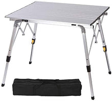 Tavolo da picnic all'aperto Tavolo pieghevole portatile all'aperto impostato su una tavola di stallo Tabella BBQ Tabella ultraleggero Tavolo da pranzo alluminio Tavolo da pranzo auto-guida Tavolo da p