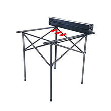 Tavolo Da Picnic Pieghevole E Set Da Spiaggia, Set Tavolo E Sedie Regolabili in Altezza Sedia Da Spiaggia Scrivania Portatile in Alluminio (Con 4 Posti), Per Tavolo Da Picnic All'aperto Sedia ,H,L