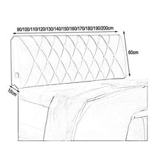 WENZHE Cuscino Testiera da Letto Cuscini Lettura Capezzale, Densità Spugna Riempimento Lavabile, Usato per Letto Matrimoniale Singolo, 6 Colori (Color : White, Size : 150x60x10cm)