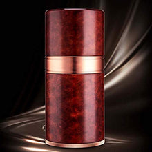 SHYPT Portatile da Viaggio in Pelle Cigar Humidor - Wearable e sigillabile Portable Desktop Cedar Legno ricoperto Humidor