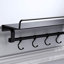 AINIYF Bagno Bagno Doccia Mensola Organizzatore Cucina a Parete di Alluminio dello Spazio Rettangolare igienici Punch Torre Libero Hanger Fence 1 Livello Nero, Il sig.Bagno