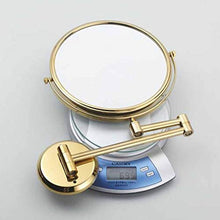 Specchio Bagno, Specchio Ingranditore, Specchio da Trucco, 3X Ingrandimento, 20 cm Doppio Faccia Specchio a Parete, Specchio da Parete Girevole e Rotondo, Allungabile, per Bagno, Spa, Hotel