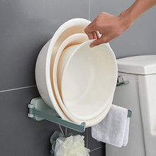 Scaffale per lavabo a muro pieghevole Ganci per lavabo da bagno Scaffale multifunzione per lavabo da bagno