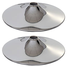 Set 2X basi Rotonde per sgabelli T845 Metallo Cromato Ø 41cm