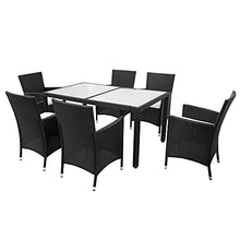 Set Mobili da Giardino Set Mobili da Esterno Set Da Giardino In Rattan Robusto Telaio In Acciaio Con Telaio Da Giardino Tavolino Da Caffè Con Tavolo 6 Sedie Per Arretrati Giardini Balconi Polside
