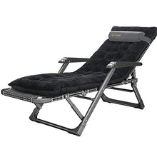 AI LI WEI SHUAIIJUAN Sedia per Il Tempo Libero Domestico Giardino Pieghevole Reclining Sdraio da Spiaggia |Schienale Patio Lounge Poltrone |Giardino Esterno for Bordo Yard Beach - Nero