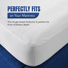 100% cotone terry telo impermeabile lenzuolo coprimaterasso topper cover traspirante super assorbente antimacchia anti-allergico & non-noisy, King (152x203cm)