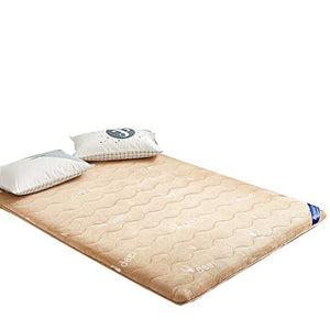 FDesign Tatami Materasso futon, Ispessita Inverno Tappetinoerasso Tatami Tappetinoerasso Copertura Pad Mattress Topper per Lo Yoga o per Il Campeggio Student Dormitory,Camel,120 * 200cm