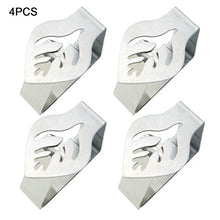 WERTAZ Clip per tovaglia in Acciaio Inossidabile,Clip Decorative per Tovaglia a Forma di Foglia in Acciaio Inox, Argento