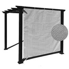 Grigio Privacy Screen, Rettangolo Pergola Ombra Cloth Roll, Copertura Reticolare Resistente ai Raggi UV al 95% per Gazebo da Giardino Esterno (Size : 1X2m)