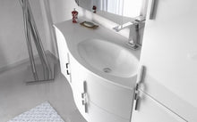 BagnoItalia Arredo Bagno 138 cm doppio lavabo mobile sospeso bianco rosso nero grigio mobili cassetti I