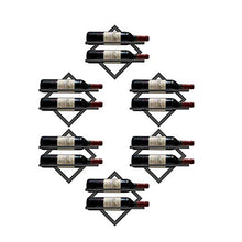 FYLHX Stile Europeo Parete Vino Cremagliera di Vetro Bar Soggiorno Ristorante Cucina Decorazione della Casa Cremagliera del Vino Multi-Funzione Mare di Vetro di Vino 10 Pollici