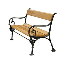 Outdoor Panchine, Anticorrosivi Legno Schienale Panche Solide, Outdoor Panchine Per Il Tempo Libero Cortile In Ghisa, Retro Giardino Portico Panchine Decorative, In Grado Di Ospitare 2-3 Persone
