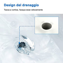 580x380x410mm Arredo Bagno a Muro Bianco, Bagno Sospeso con Lavabo in Ceramica