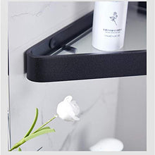 GXFCQKDSZX Mensola angolare per Bagno 3 Pezzi Portaoggetti da Bagno, Porta Doccia in Alluminio, Porta Doccia in Vetro, Ventose, Portaoggetti, Accessori da Bagno