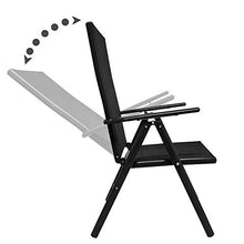 Casaria Set Tavolo e sedie da Giardino Alluminio Bern 5 pz Schienale 7 Posizioni mobili Esterno Balcone terrazza Patio