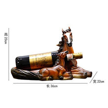 WY-YAN Decorazioni Arte Artigianato Madre e Figlio Cavallo Vino Creativo Decorazione Vino Rack di Raffreddamento Soggiorno Sala Cucina Tavolo