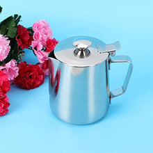 Rockyin 350ml in Acciaio Inox Latte Craft caffè Latte Che Schiuma Arte Brocca Brocca Mug Cup con Coperchio