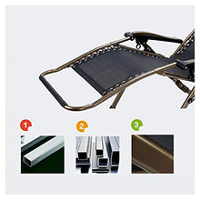 Sywlwxkq Sedie Heavy Duty Zero Gravity, Sedia reclinabile Pieghevole, Sedie da Spiaggia, Sedie a Sdraio a Sdraio, Sedie per Il Tempo Libero, Sedie a Sdraio, Campeggio con Patio in Spiaggia,
