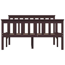 SKM Giroletto con 2 Cassetti Marrone Scuro Legno di Pino 120x200 cm (31.85kg)