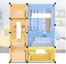 JINPENGRAN Non Tessuto Piegare Portatile Armadio, Robusto e Durevole, Armadio di 170 * 105 * 45cm