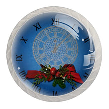 Maniglie per cassetti Manopole per cassetti Manopole rotonde Confezione da 4 per armadietto, cassetti, cassettiere, cassettiere ecc - Natale