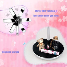 LLG Household Items& Specchio for Il Trucco, Smart Desktop LED Fill Light può Essere lanciato HD Desktop Cosmetic Mirror R09