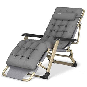 ZHICHENG Sedia per gravità Zero reclinabile all'aperto con portabicchieri, Sedia per Sdraio allungabile Extra Larga per Piscina da Giardino Patio Garden, con Supporto per Cuscini