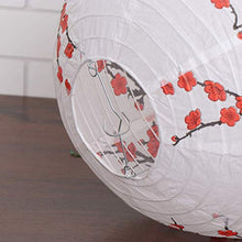 ARTFFEL Vola 5pcs Carta appesi Plum Blossom Lanterne Paralume della Lampada Festival di Primavera Decor for la Festa Nuziale di Compleanno di Capodanno (30cm) .Compleanno